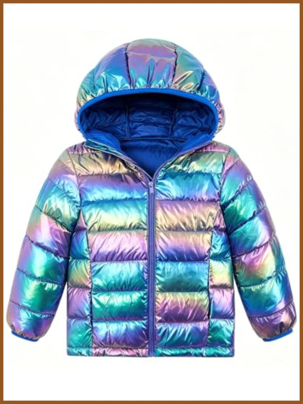Girls Hooded Puffer Jacket Down Alternative Windproof Winter Coat